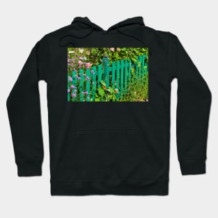 Green garden fence, garden with flowers, Elsfleth Hoodie